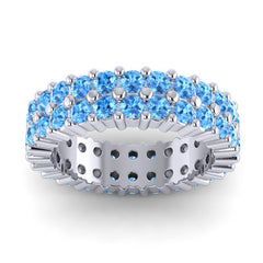 Swiss Blue Topaz Band