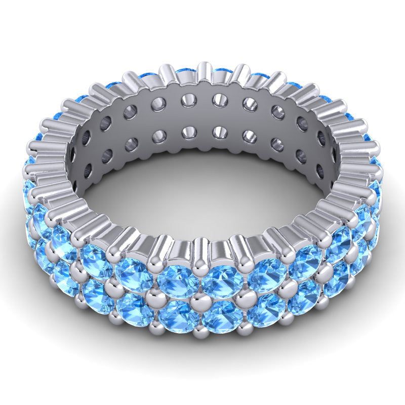 Swiss Blue Topaz Band