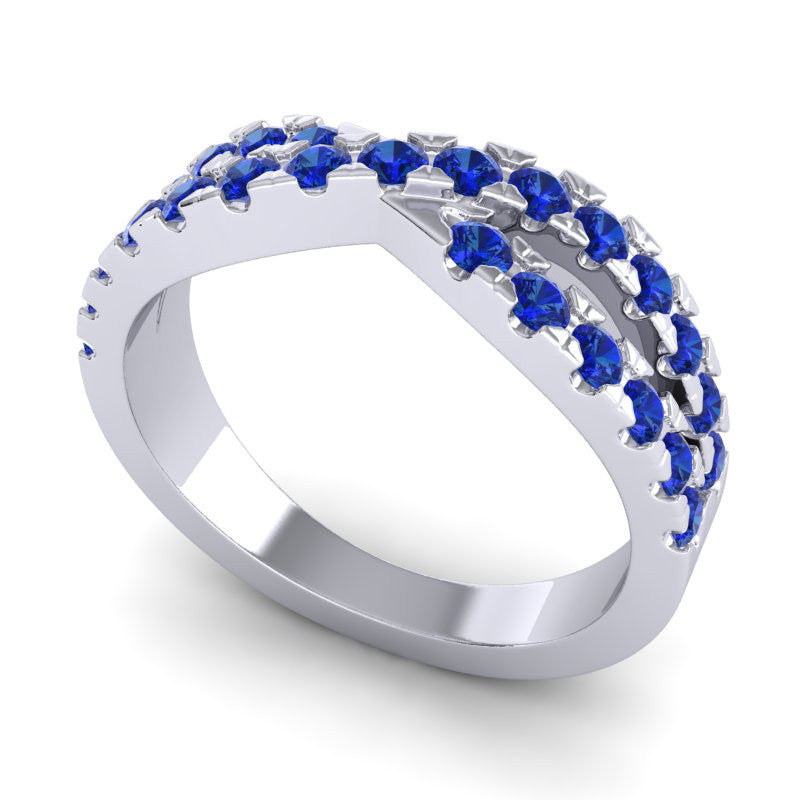 Blue Sapphire Band