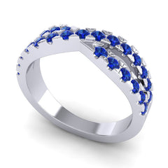 Blue Sapphire Band