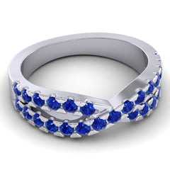 Blue Sapphire Band