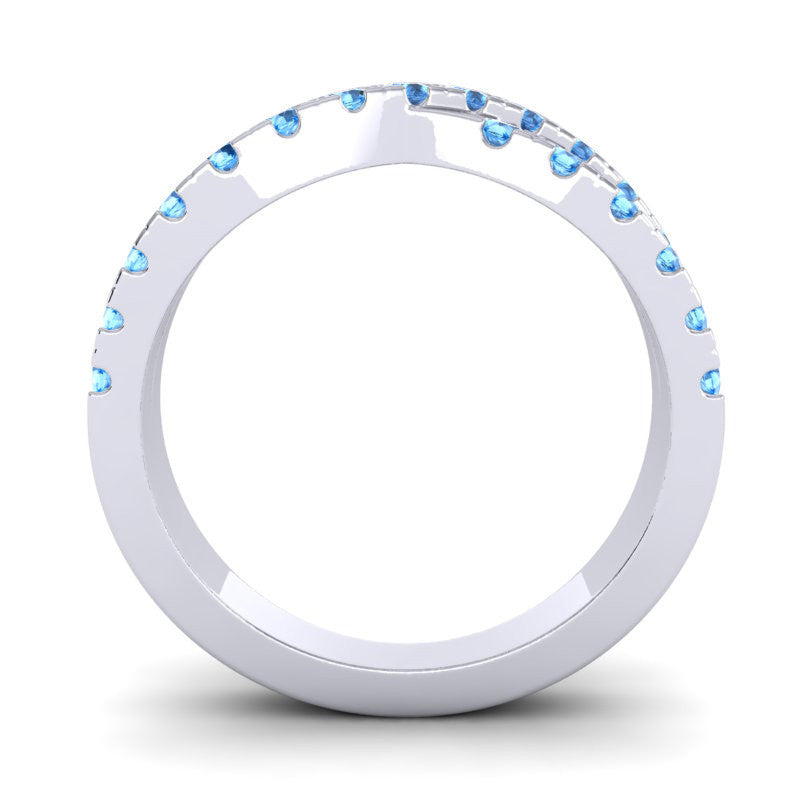 Swiss Blue Topaz Band