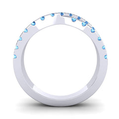 Swiss Blue Topaz Band