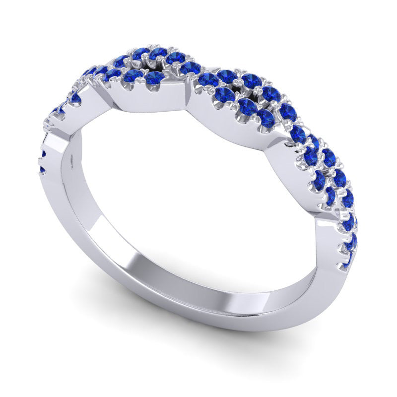 Blue Sapphire Band