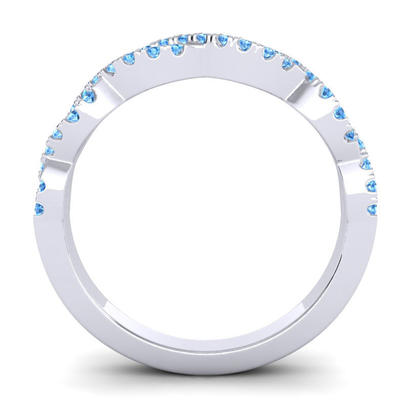 Swiss Blue Topaz Band