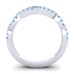 Swiss Blue Topaz Band