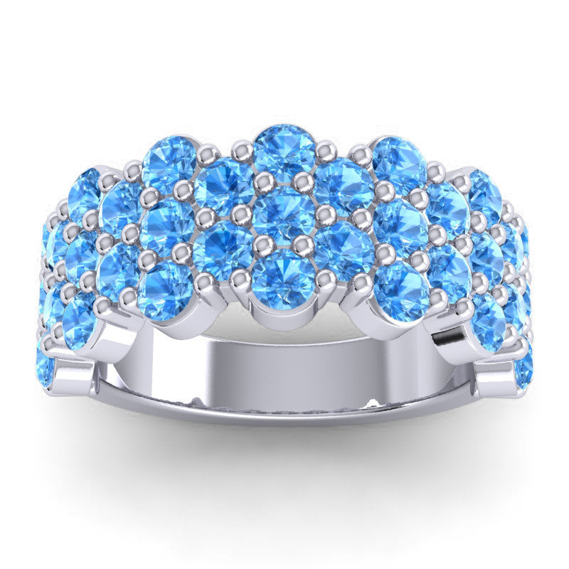 Swiss Blue Topaz Band