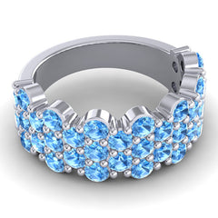 Swiss Blue Topaz Band