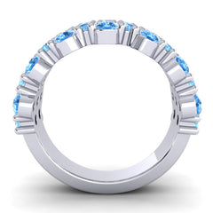Swiss Blue Topaz Band