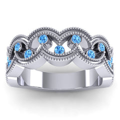 Swiss Blue Topaz Band