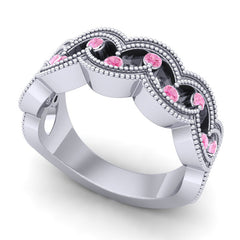 Pink Tourmaline Band