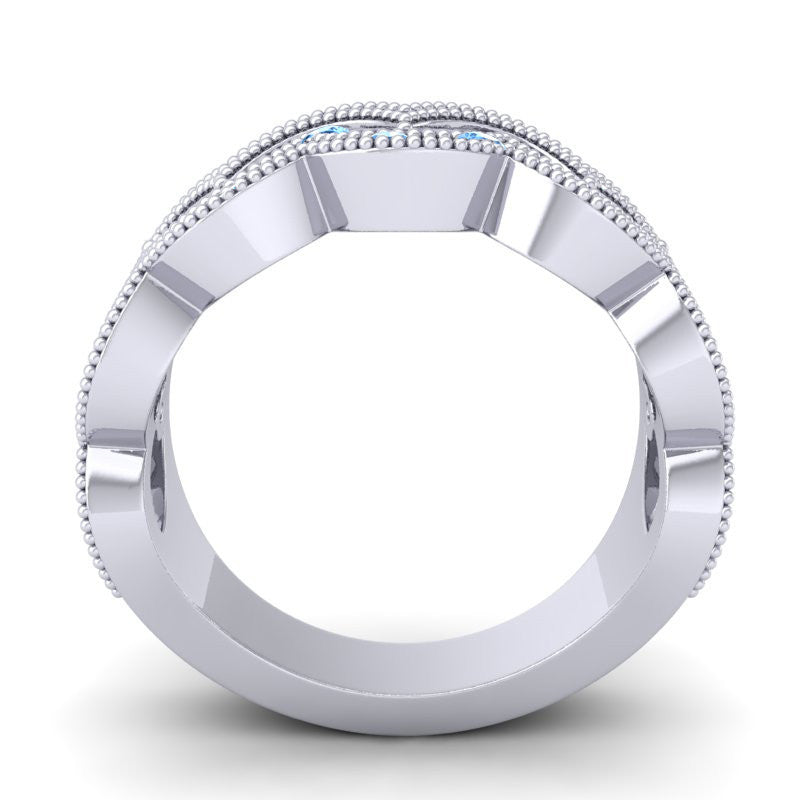 Swiss Blue Topaz Band