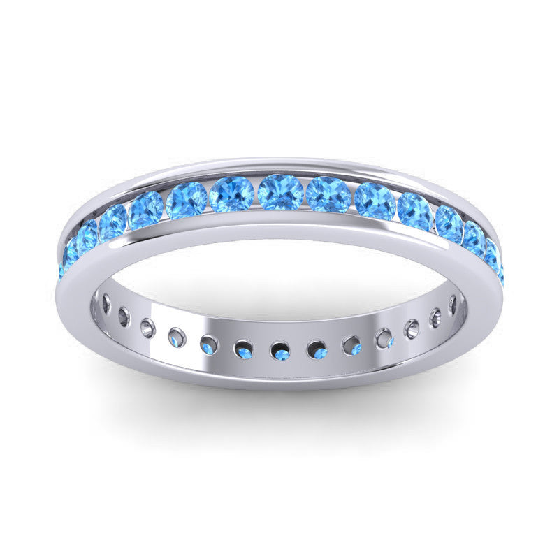 Swiss Blue Topaz Band