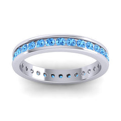 Swiss Blue Topaz Band