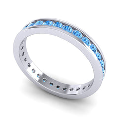 Swiss Blue Topaz Band