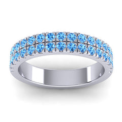 Swiss Blue Topaz Band