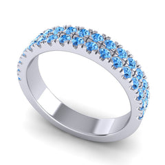 Swiss Blue Topaz Band