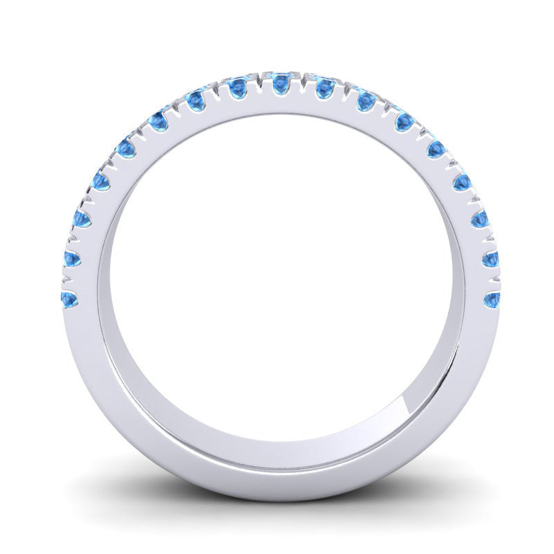 Swiss Blue Topaz Band