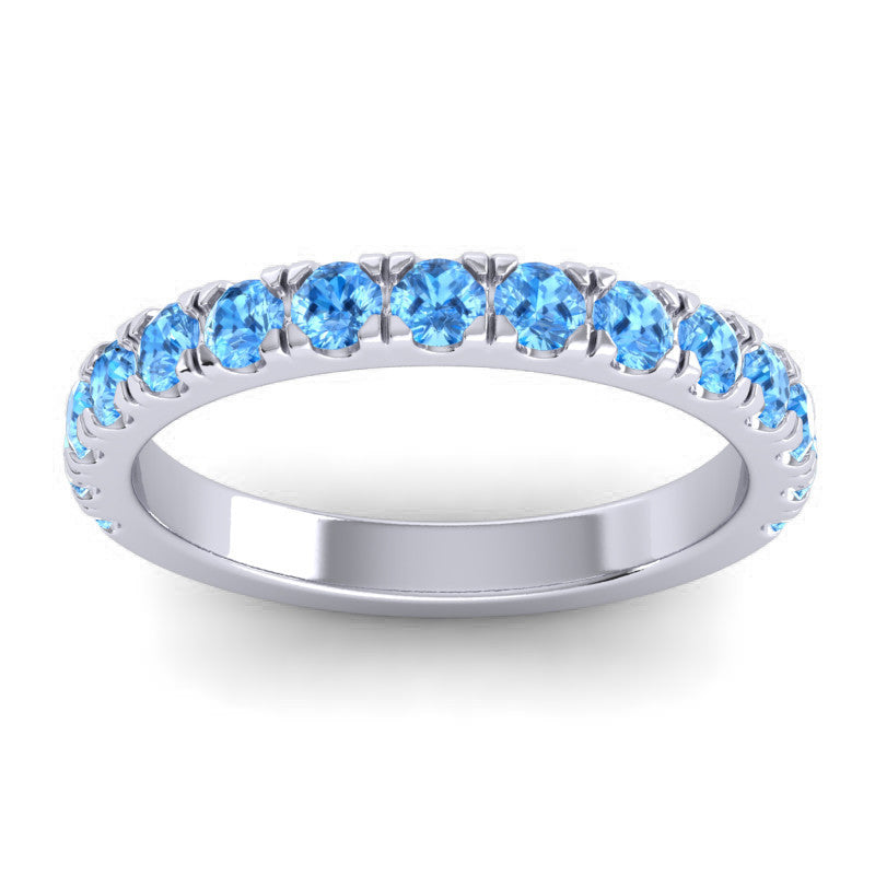 Swiss Blue Topaz Band