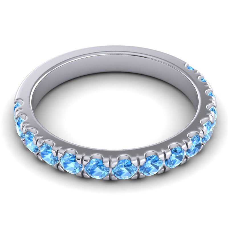 Swiss Blue Topaz Band