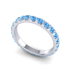 Swiss Blue Topaz Band