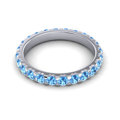 Swiss Blue Topaz Band