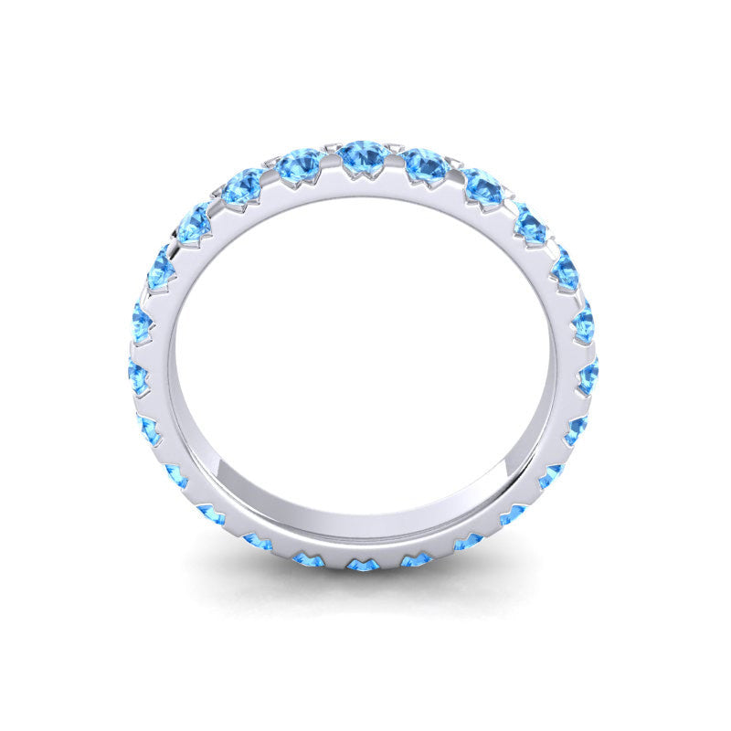Swiss Blue Topaz Band