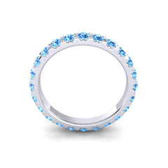 Swiss Blue Topaz Band