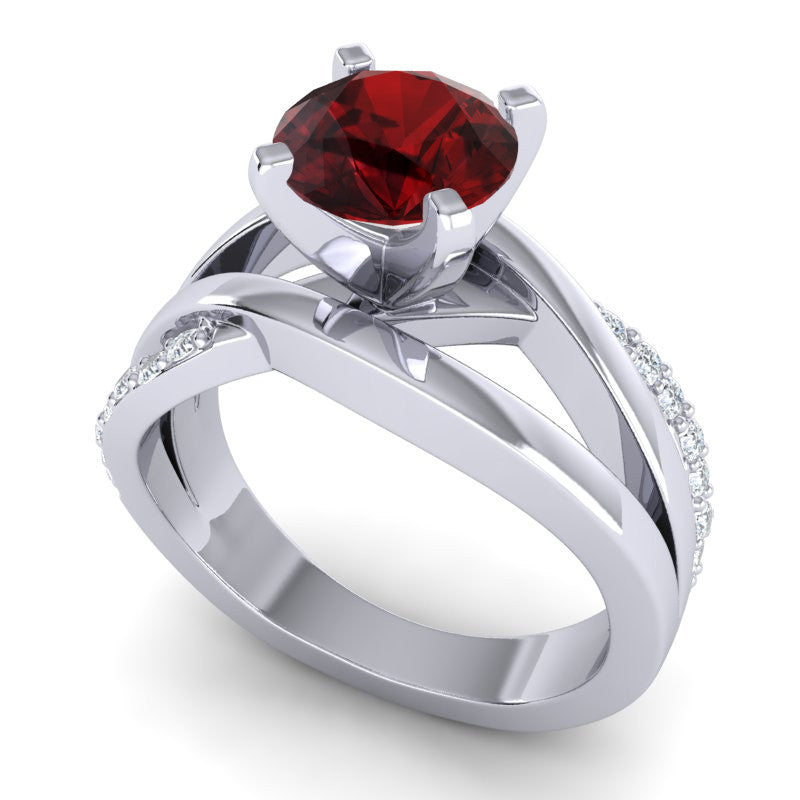 Garnet and Diamond
