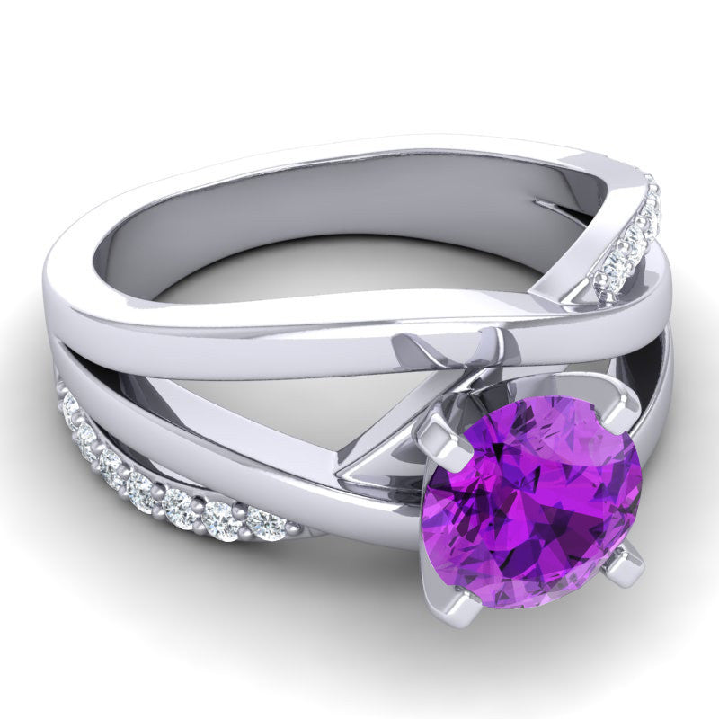 Amethyst and Diamond