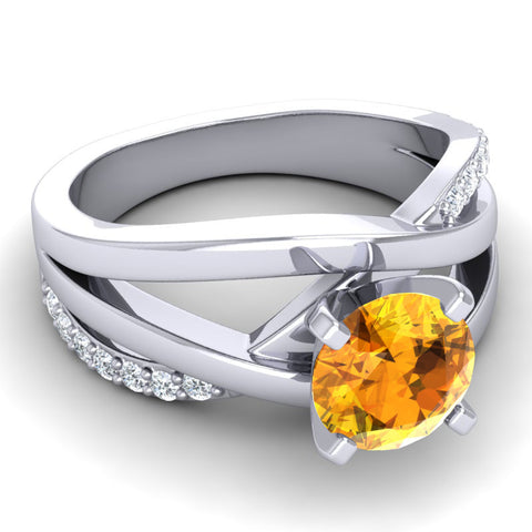 Citrine and Diamond