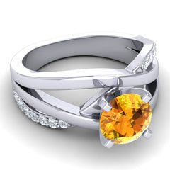 Citrine and Diamond