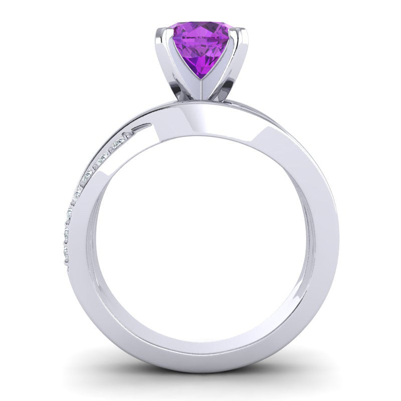 Amethyst and Diamond
