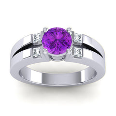 Amethyst and Diamond