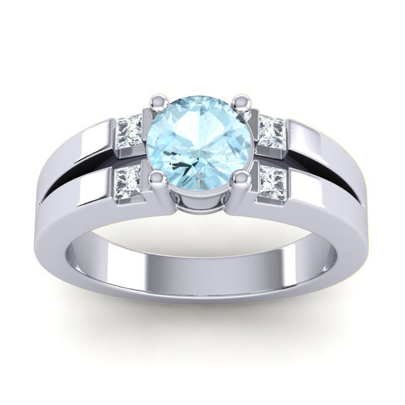 Aquamarine and Diamond