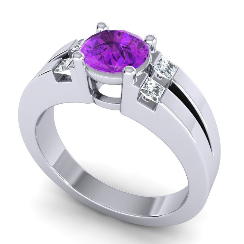 Amethyst and Diamond