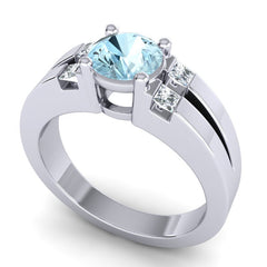 Aquamarine and Diamond