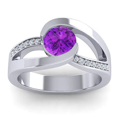 Amethyst and Diamond