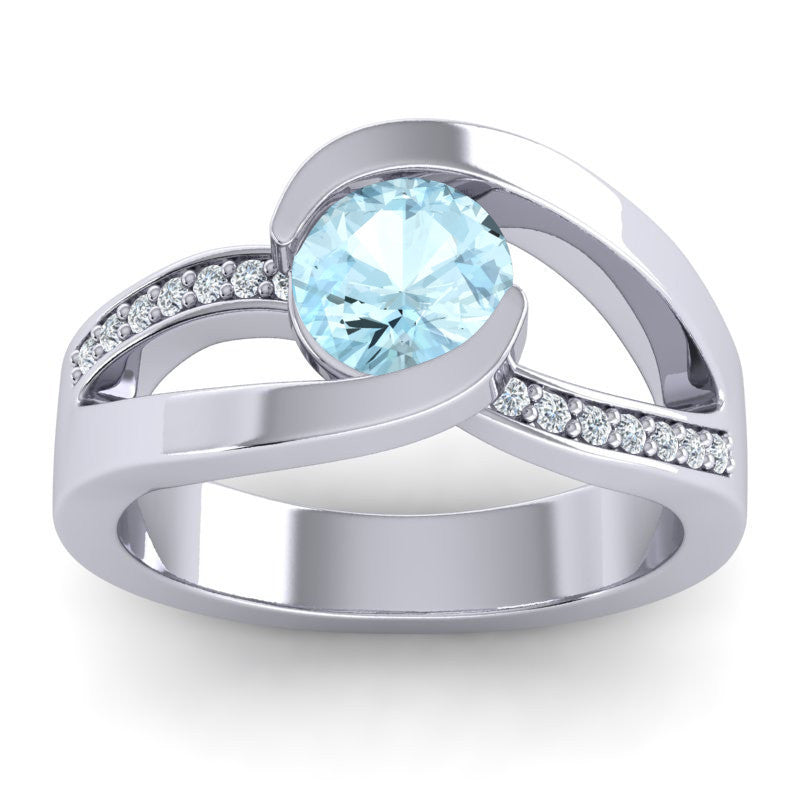 Aquamarine and Diamond