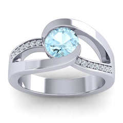 Aquamarine and Diamond