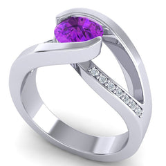 Amethyst and Diamond