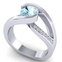 Aquamarine and Diamond