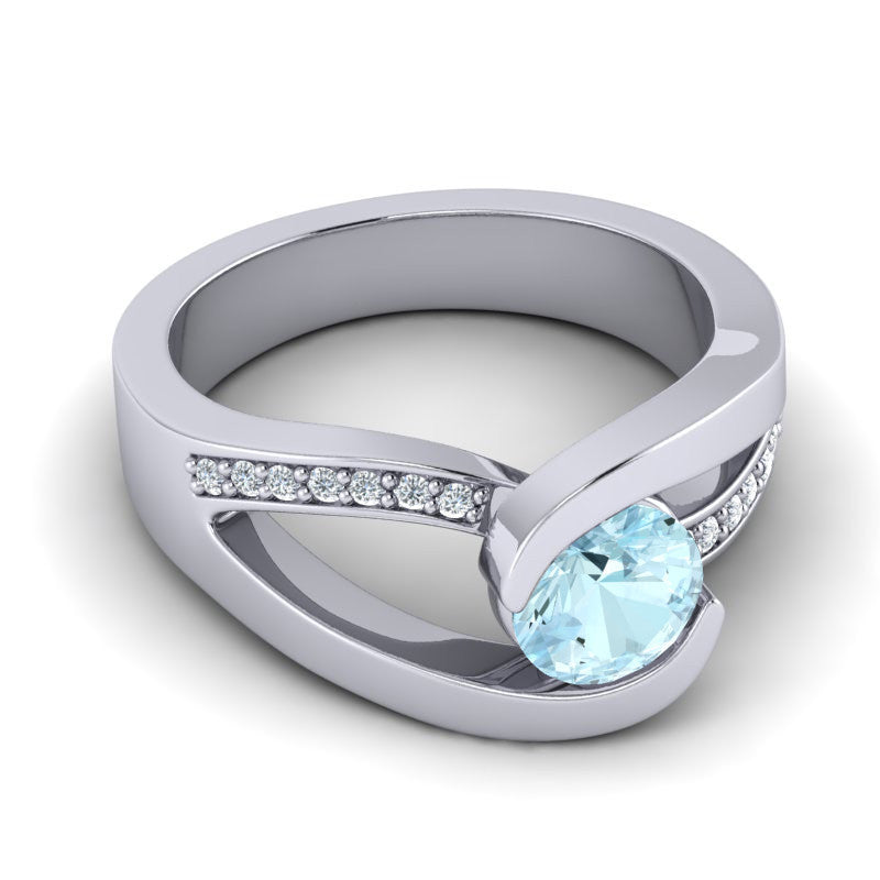 Aquamarine and Diamond