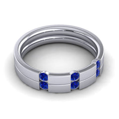 Blue Sapphire Band