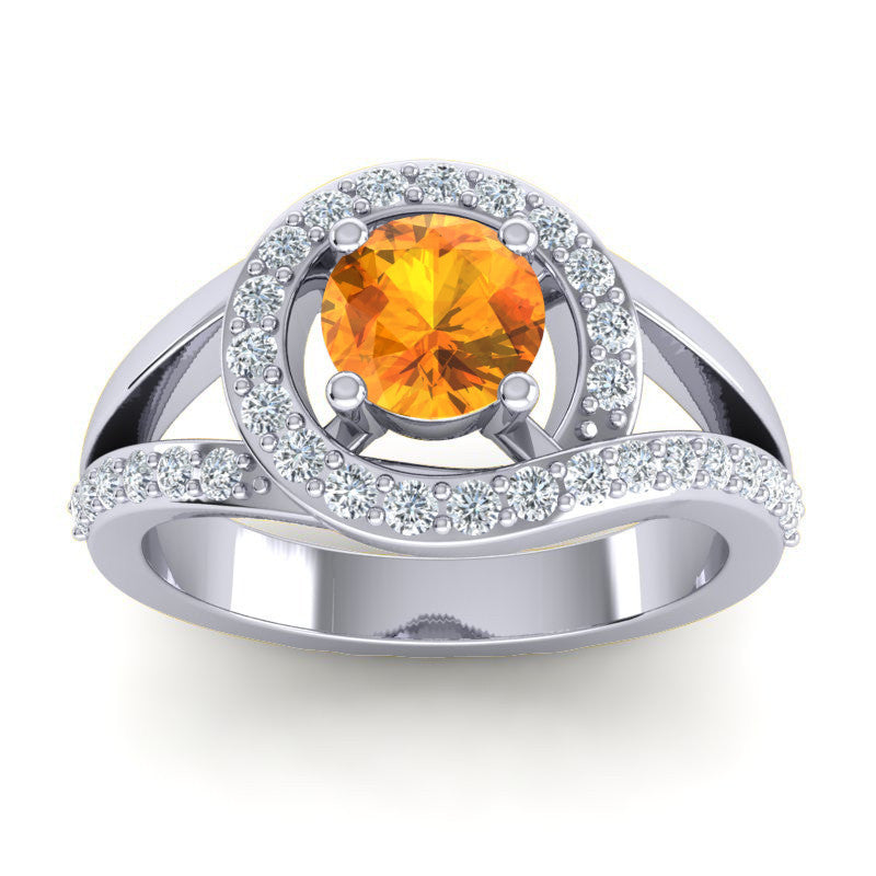 Citrine and Diamond