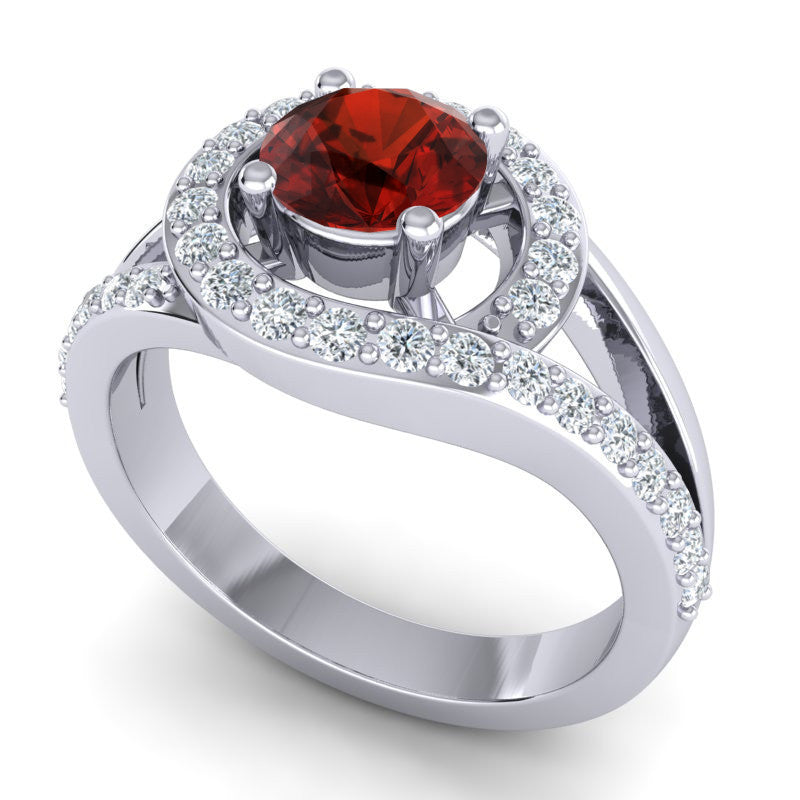 Garnet and Diamond