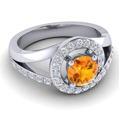 Citrine and Diamond