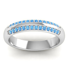 Swiss Blue Topaz Band
