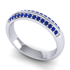 Blue Sapphire Band