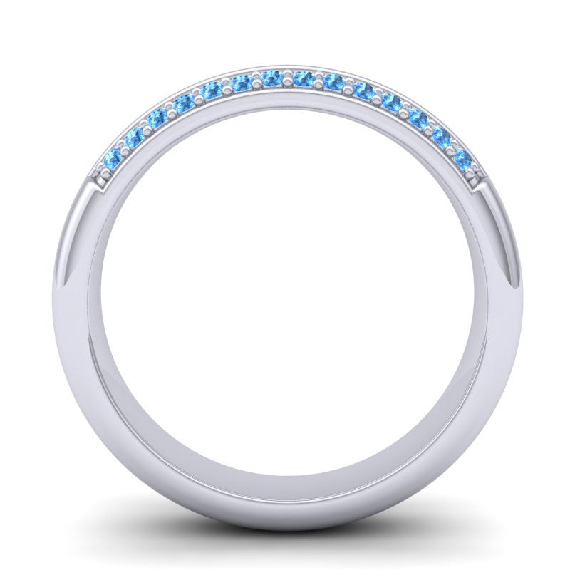 Swiss Blue Topaz Band